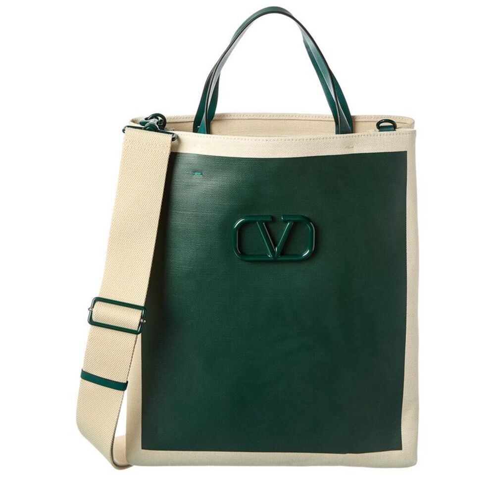 Valentino Canvas Tote, Brown